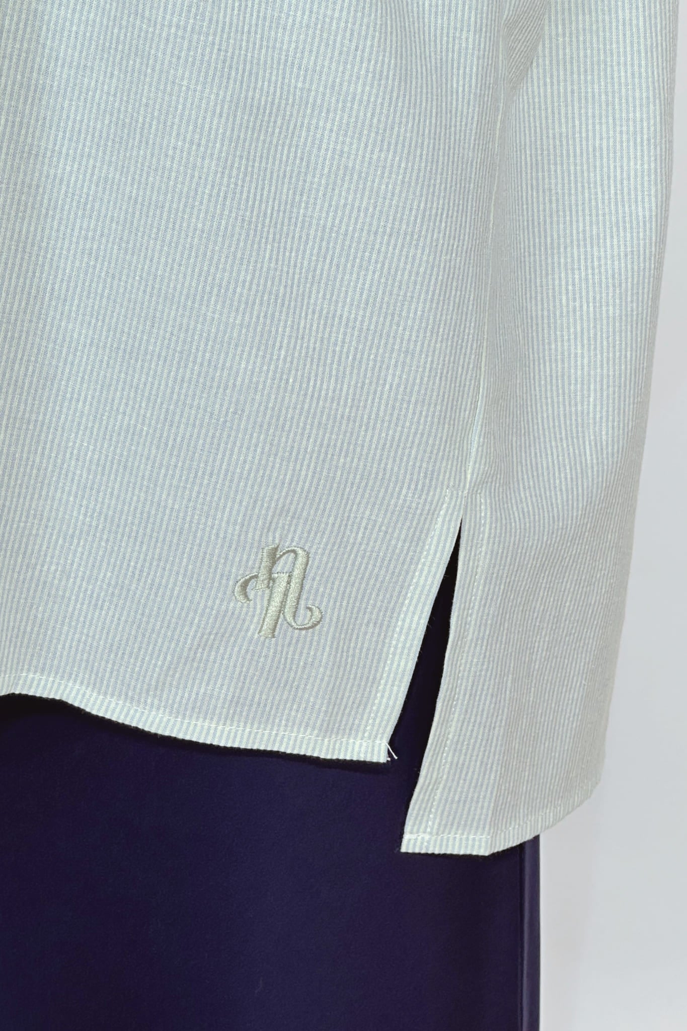 AVA STRIPED SHIRT - GREEN