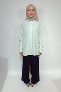 AVA STRIPED SHIRT - GREEN