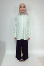 AVA STRIPED SHIRT - GREEN